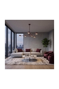 Lampa sufitowa NATSU 6 BURGUNDY - Emibig