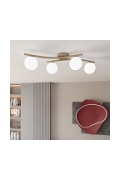 Lampa sufitowa OPUS 4 MOKKA OPAL - Emibig