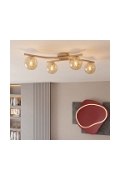 Lampa sufitowa OPUS 4 MOKKA AMBER - Emibig
