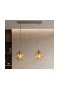 Lampa wisząca ISTAR 2 MOKKA AMBER - Emibig