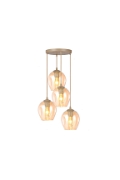 Lampa wisząca ISTAR 4PREM MOKKA AMBER - Emibig