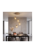 Lampa wisząca ISTAR 4PREM MOKKA AMBER - Emibig