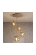 Lampa wisząca ISTAR 4PREM MOKKA AMBER - Emibig