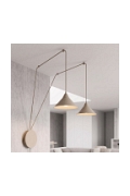 Lampa wisząca ABRAMO 2 MOKKA - Emibig
