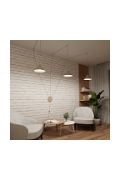 Lampa wisząca ABRAMO 3 MOKKA - Emibig