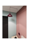 Lampa wisząca ABRAMO 1 BURGUNDY - Emibig