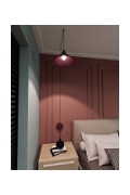 Lampa wisząca ABRAMO 1 BURGUNDY - Emibig