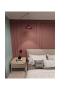 Lampa wisząca ABRAMO 1 BURGUNDY - Emibig
