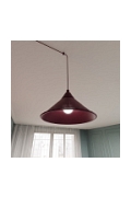 Lampa wisząca ABRAMO 2 BURGUNDY - Emibig