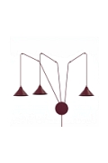 Lampa wisząca ABRAMO 3 BURGUNDY - Emibig