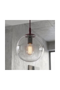 Lampa wisząca COSMO 1 BURGUNDY TRANSPARENT - Emibig
