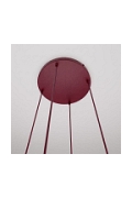 Lampa wisząca COSMO 4PREM BURGUNDY TRANSPARENT - Emibig