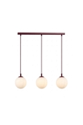 Lampa wisząca COSMO 3 BURGUNDY OPAL - Emibig