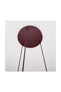 Lampa wisząca COSMO 3PREM BURGUNDY OPAL - Emibig