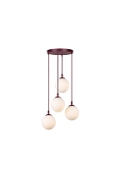 Lampa wisząca COSMO 4PREM BURGUNDY OPAL - Emibig