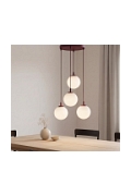 Lampa wisząca COSMO 4PREM BURGUNDY OPAL - Emibig