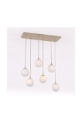 Lampa wisząca COSMO 6 MOKKA OPAL - Emibig