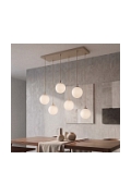Lampa wisząca COSMO 6 MOKKA OPAL - Emibig