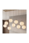 Lampa wisząca COSMO 9 MOKKA OPAL - Emibig