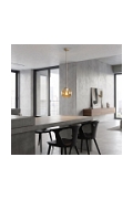 Lampa wisząca COSMO 1 MOKKA AMBER - Emibig
