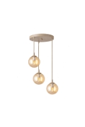 Lampa wisząca COSMO 3PREM MOKKA AMBER - Emibig