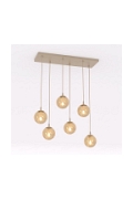 Lampa wisząca COSMO 6 MOKKA AMBER - Emibig