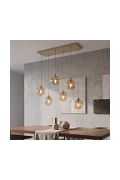 Lampa wisząca COSMO 6 MOKKA AMBER - Emibig