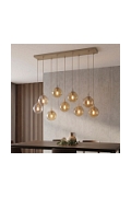 Lampa wisząca COSMO 9 MOKKA AMBER - Emibig