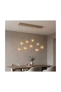 Lampa wisząca COSMO 9 MOKKA AMBER - Emibig