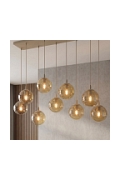 Lampa wisząca COSMO 9 MOKKA AMBER - Emibig