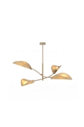 Lampa sufitowa LOTUS 4 MOKKA/RATTAN - Emibig