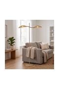 Lampa podłogowa LOTUS LP2 MOKKA/RATTAN - Emibig
