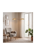 Lampa podłogowa LOTUS LP2 MOKKA/RATTAN - Emibig