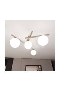 Lampa sufitowa SMART 4 MOKKA OPAL - Emibig
