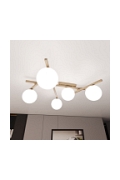Lampa sufitowa SMART 5 MOKKA OPAL - Emibig