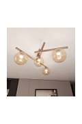 Lampa sufitowa SMART 4 MOKKA AMBER - Emibig