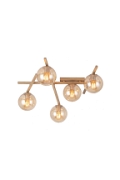 Lampa sufitowa SMART 5 MOKKA AMBER - Emibig