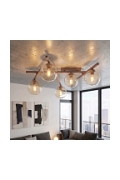 Lampa sufitowa SMART 5 MOKKA AMBER - Emibig