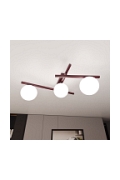 Lampa sufitowa SMART 3 BURGUNDY OPAL - Emibig