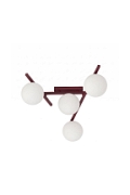 Lampa sufitowa SMART 4 BURGUNDY OPAL - Emibig