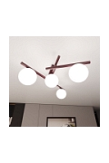Lampa sufitowa SMART 4 BURGUNDY OPAL - Emibig