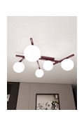 Lampa sufitowa SMART 5 BURGUNDY OPAL - Emibig