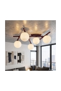 Lampa sufitowa SMART 5 BURGUNDY OPAL - Emibig