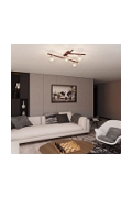 Lampa sufitowa SMART 4 BURGUNDY TRANSPARENT - Emibig