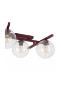 Lampa sufitowa SMART 5 BURGUNDY TRANSPARENT - Emibig