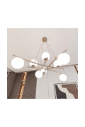 Lampa wisząca ESSA 8 MOKKA OPAL - Emibig