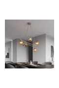 Lampa wisząca ESSA 5 MOKKA AMBER - Emibig