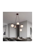 Lampa wisząca ESSA 5 BURGUNDY OPAL - Emibig