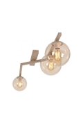 Lampa sufitowa NATON 3 MOKKA AMBER - Emibig