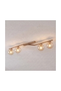 Lampa sufitowa NATON 4 MOKKA AMBER - Emibig